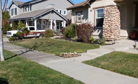 Livermore Front Yard Landscape Design & Water Feature Installation