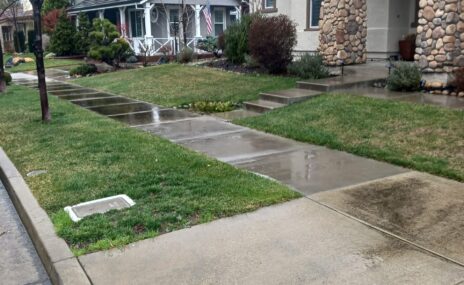 Livermore Front Yard Landscape Design & Water Feature Installation