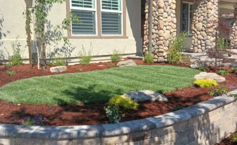 Livermore Front Yard Landscape Design & Water Feature Installation