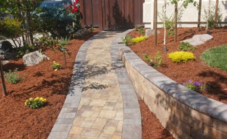 Livermore Front Yard Landscape Design & Water Feature Installation