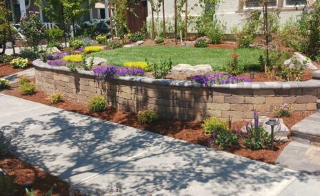 Livermore Front Yard Landscape Design & Water Feature Installation