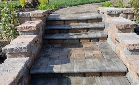 Benicia Front Yard Terraced Landscape & Sod Installation