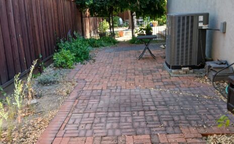 Martinez Backyard Outdoor Living Space with Arbor & Water Feature