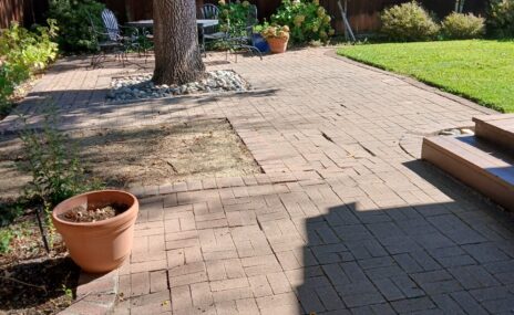 Martinez Backyard Outdoor Living Space with Arbor & Water Feature