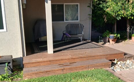Martinez Backyard Outdoor Living Space with Arbor & Water Feature