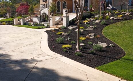 Danville Front Yard Grading, Irrigation & Landscape Installation