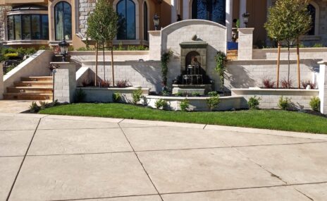Danville Front Yard Grading, Irrigation & Landscape Installation
