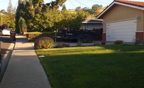 Martinez Front Yard Paver Driveway & Artificial Turf Installation